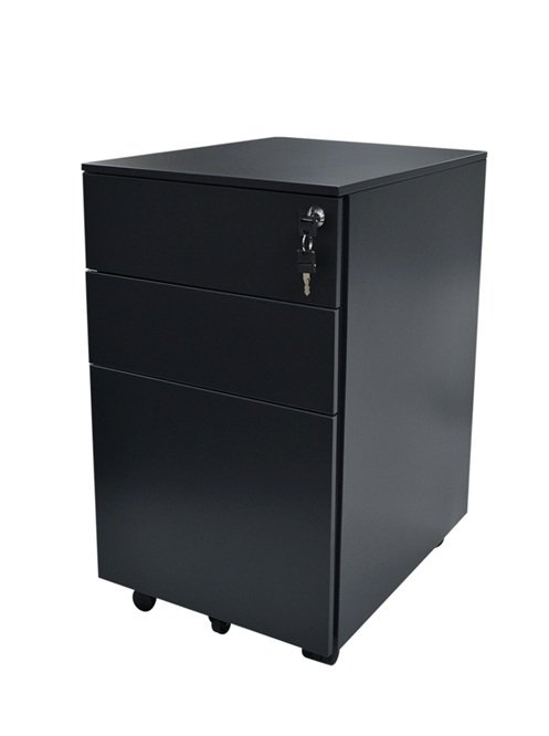 Black GO Slimline Mobile Pedestal