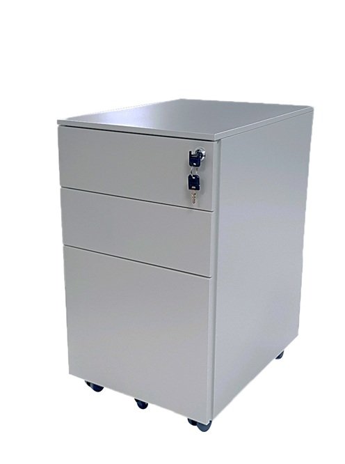 Silver Grey GO Slimline Mobile Pedestal