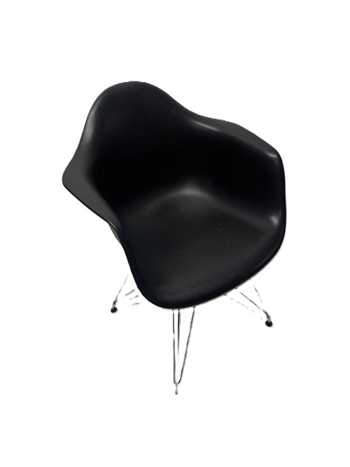 Used Black Eames Style DAR Poly Chair