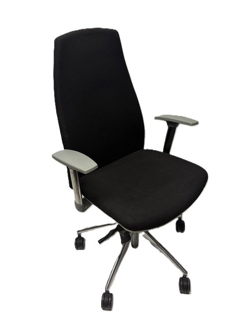 Used Black Emmegi Operator Office Chair
