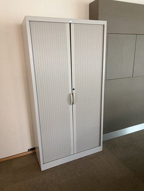Used Grey JG 2m Tambour Cabinet