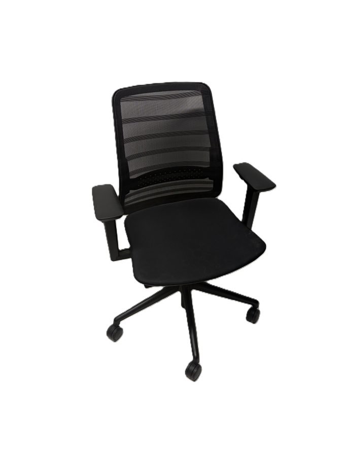 Used Black Korplus Tonique Mesh Ergonomic Office Chair