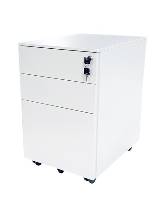 White GO Metal Pedestal - 400mm Wide