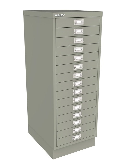Bisley 15 Drawer Multidrawer - Goose Grey
